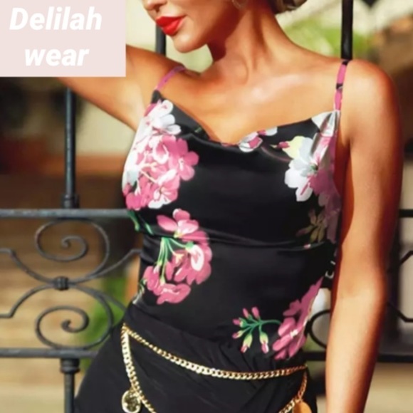 1 LEFT FLORAL print boho Cami / tank top - Picture 4 of 4